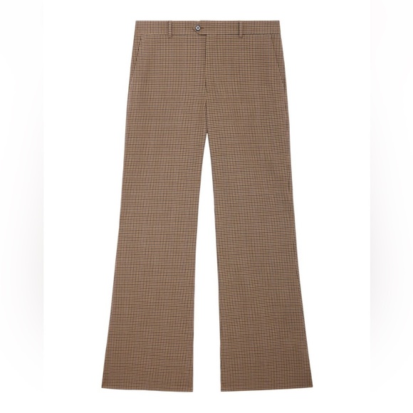 NWT CELINE Bootcut pants in checked wool - Picture 1 of 12
